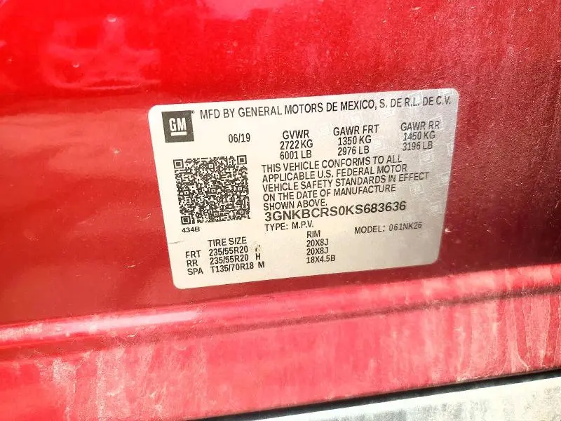 2019 CHEVROLET BLAZER 2LT  