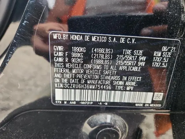 2021 HONDA HR-V LX  