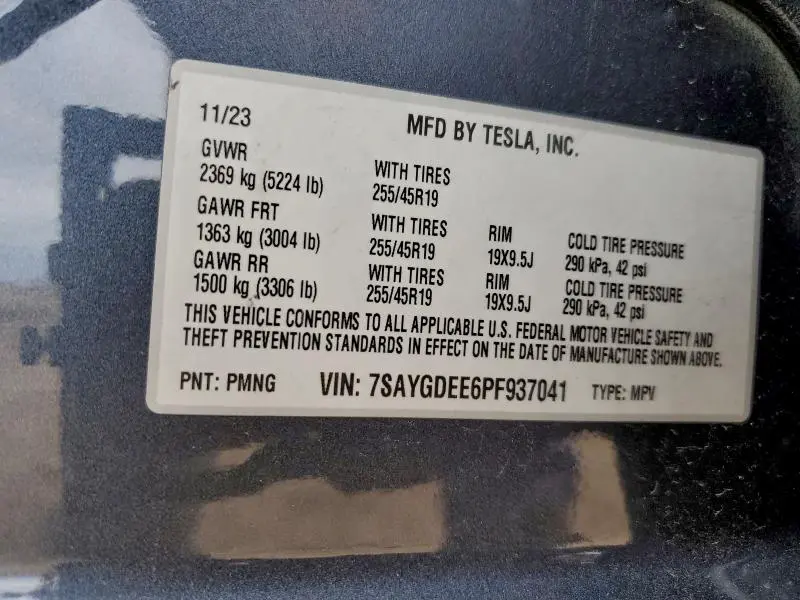 2023 TESLA MODEL Y   