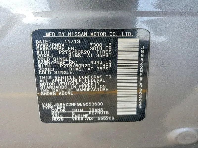 2014 INFINITI QX80 BASE  