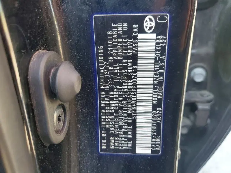 2023 TOYOTA COROLLA LE  