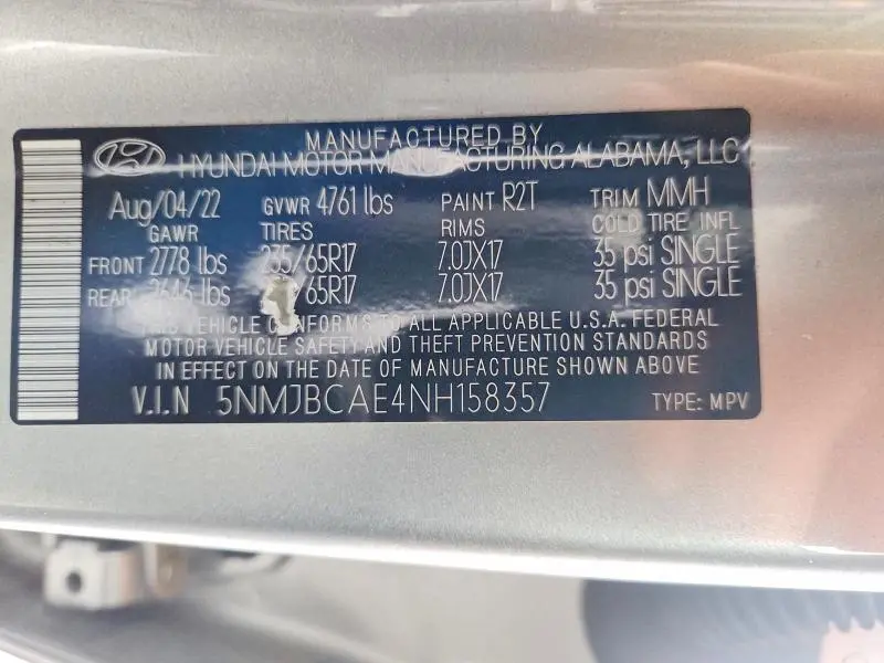 2022 HYUNDAI TUCSON SEL  