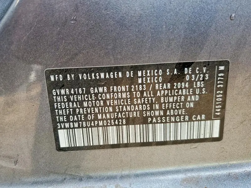 2023 VOLKSWAGEN JETTA SPORT  