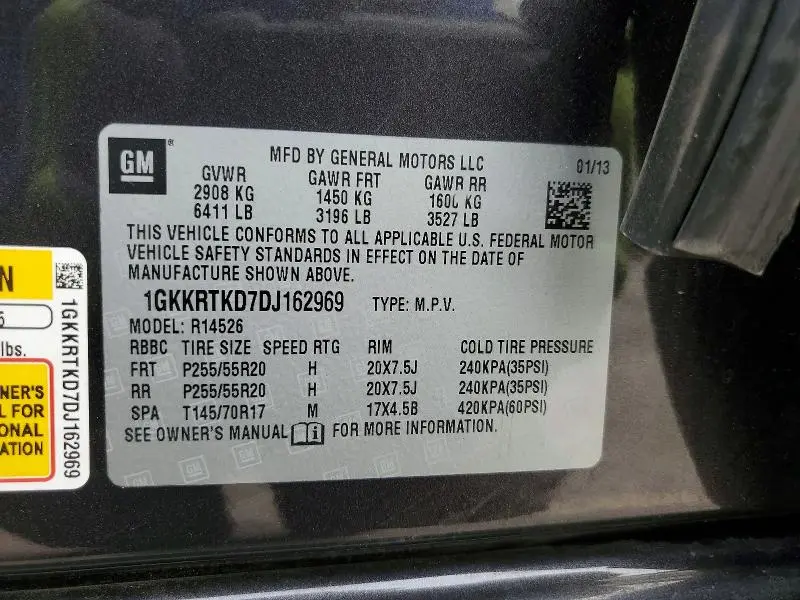 2013 GMC ACADIA DENALI  