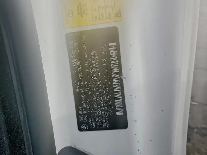 2010 BMW 328 XI SULEV  