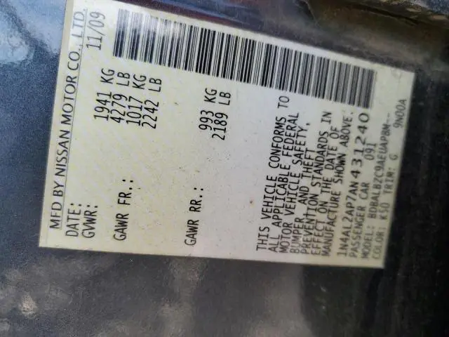 2010 NISSAN ALTIMA BASE  