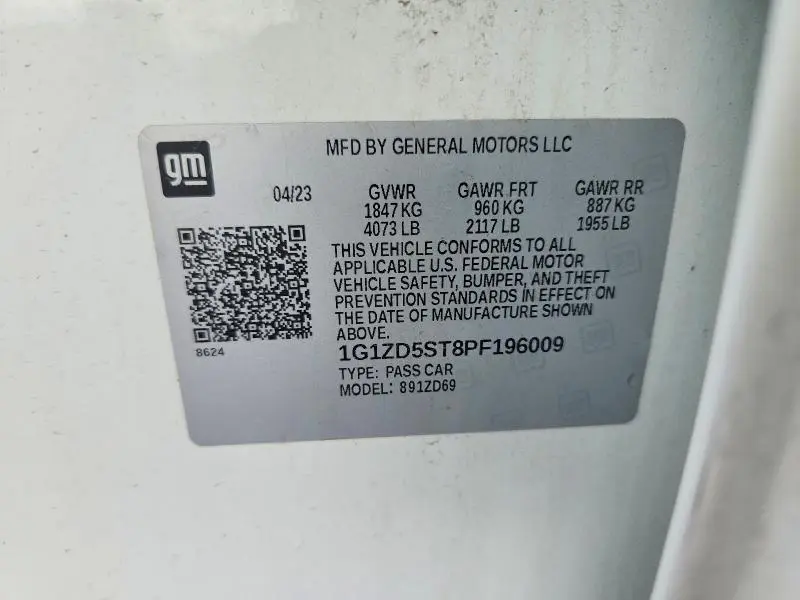 2023 CHEVROLET MALIBU LT  