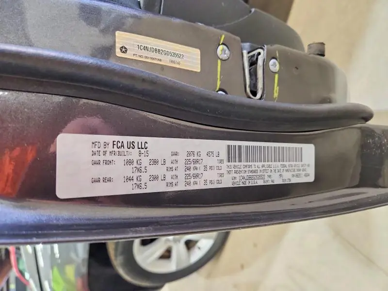 2016 JEEP COMPASS SPORT  