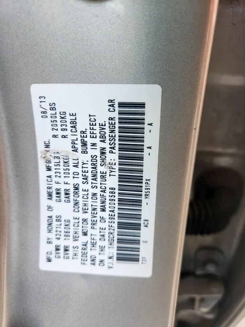 2014 HONDA ACCORD SPORT  