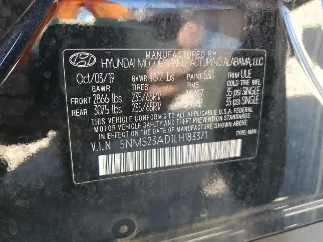 2020 HYUNDAI SANTA FE SE  