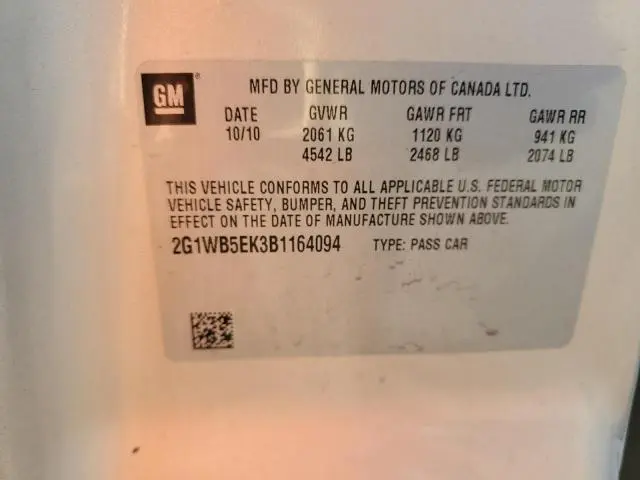 2011 CHEVROLET IMPALA LT  