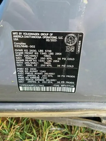 2023 VOLKSWAGEN ATLAS CROSS SPORT SEL PREMIUM R-LINE  