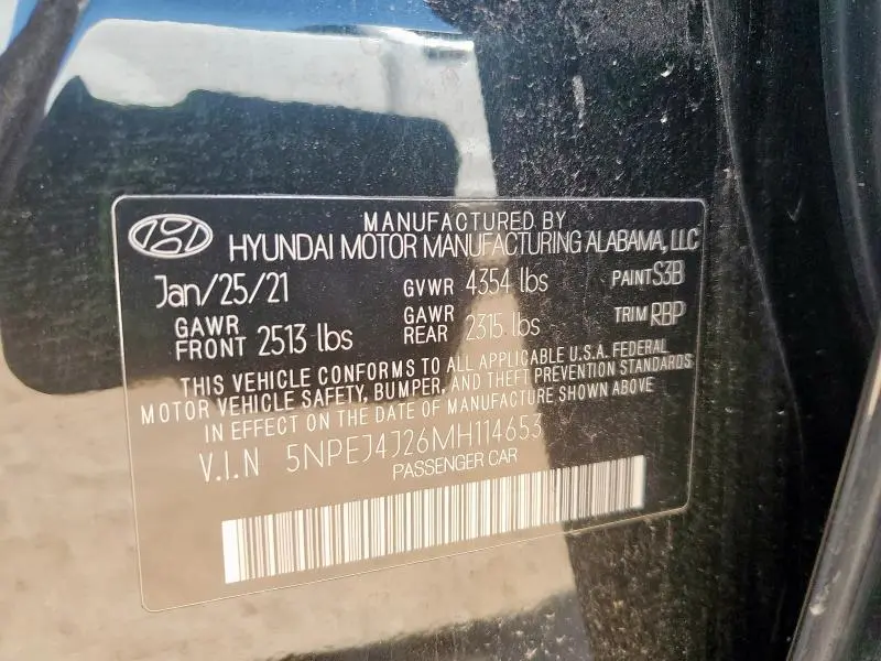 2021 HYUNDAI SONATA SEL PLUS  