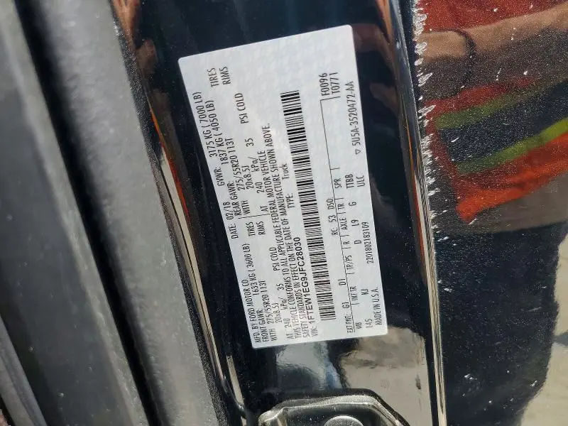 2018 FORD F150 SUPERCREW  