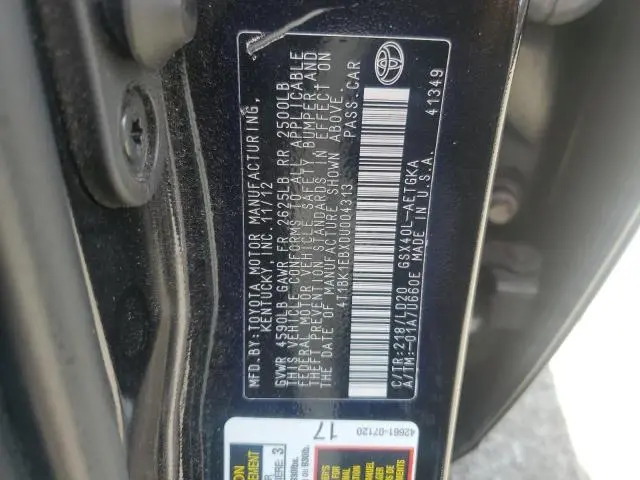 2013 TOYOTA AVALON BASE  