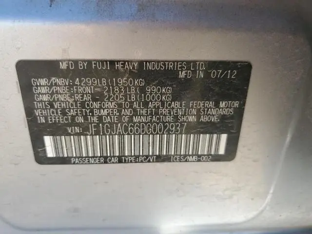 2013 SUBARU IMPREZA PREMIUM  