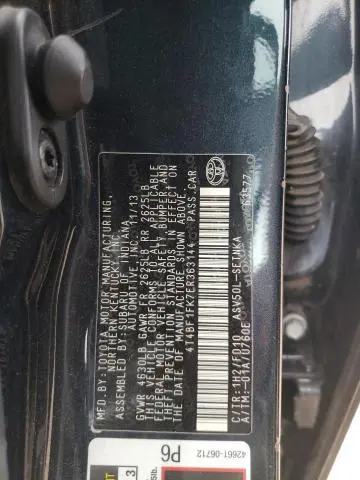 2014 TOYOTA CAMRY L  