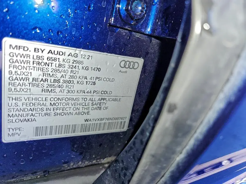 2022 AUDI Q7 PRESTIGE  