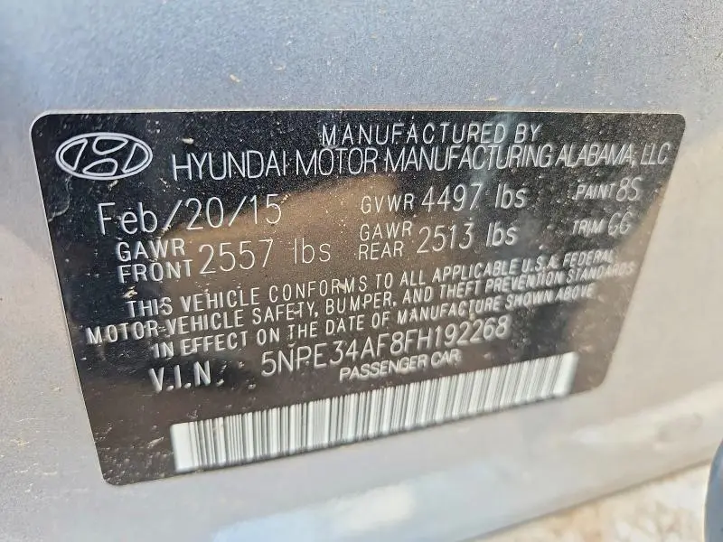 2015 HYUNDAI SONATA SPORT  