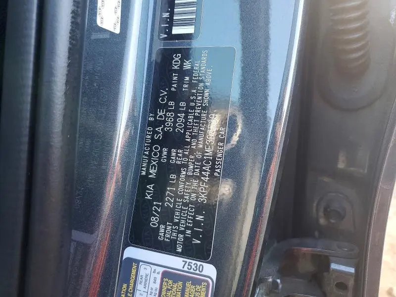 2021 KIA FORTE GT  