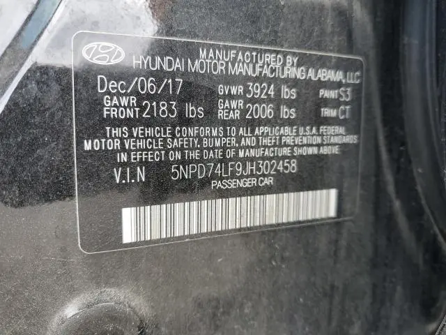 2018 HYUNDAI ELANTRA SE  