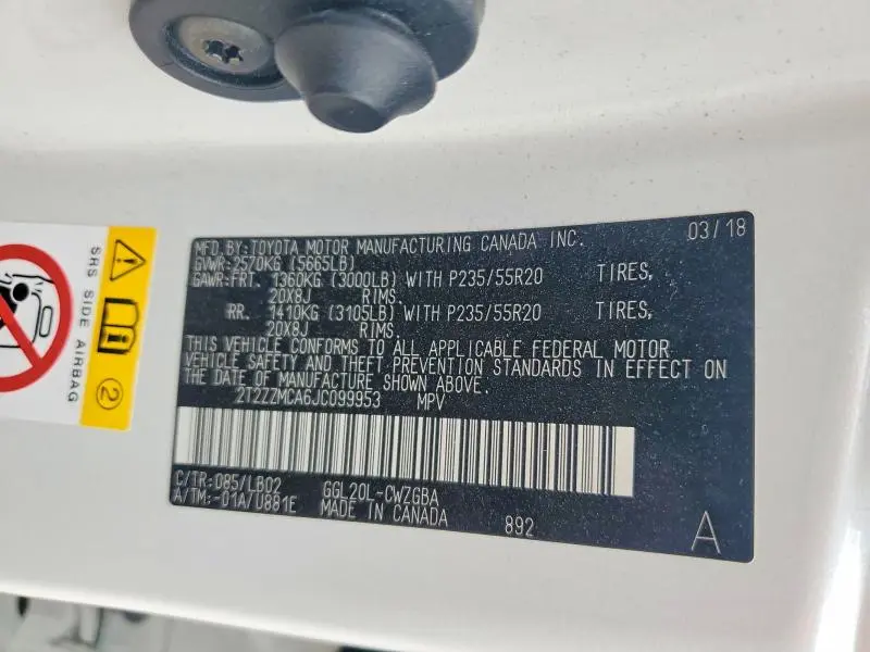 2018 LEXUS RX 350 BASE  