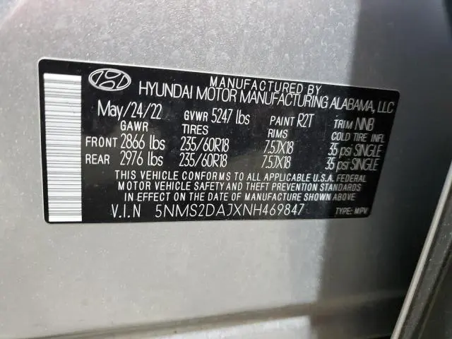 2022 HYUNDAI SANTA FE SEL