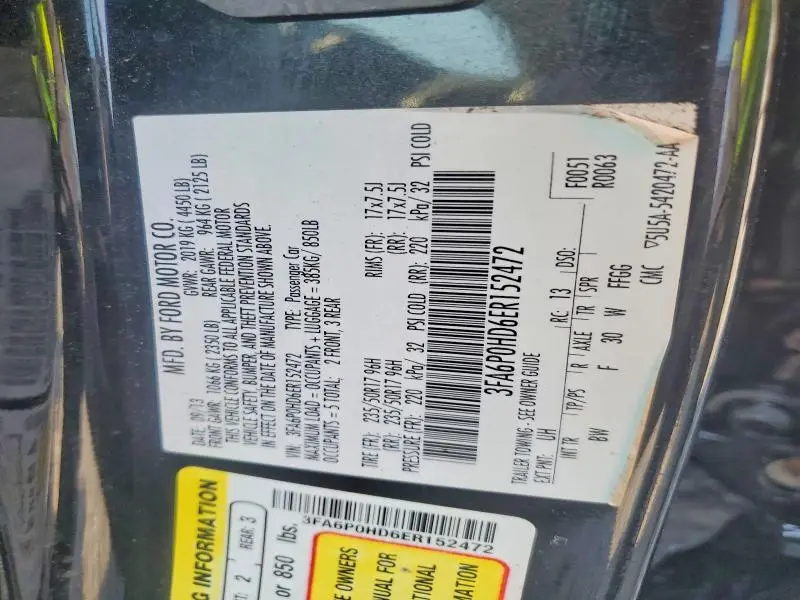 2014 FORD FUSION SE  