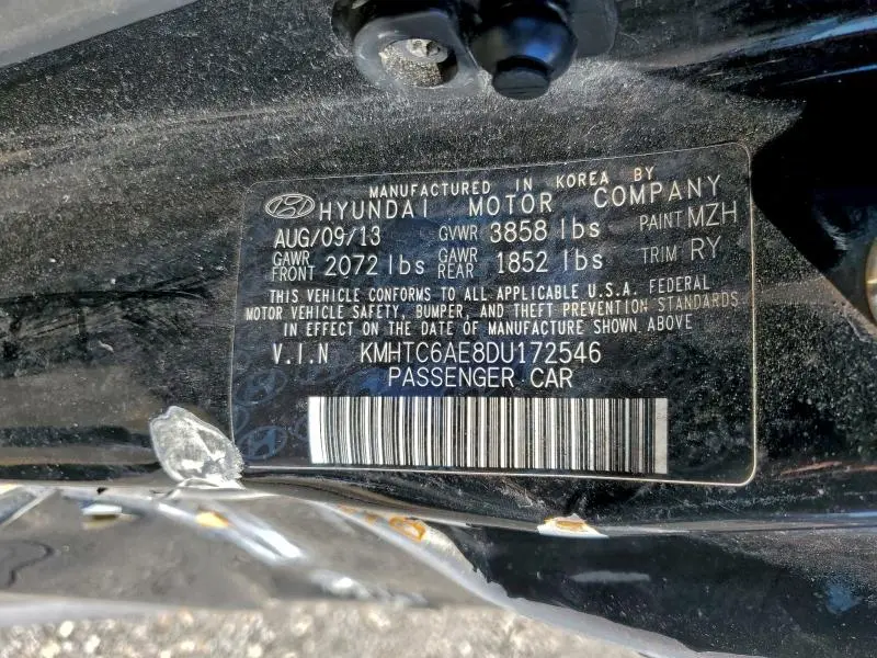 2013 HYUNDAI VELOSTER TURBO  