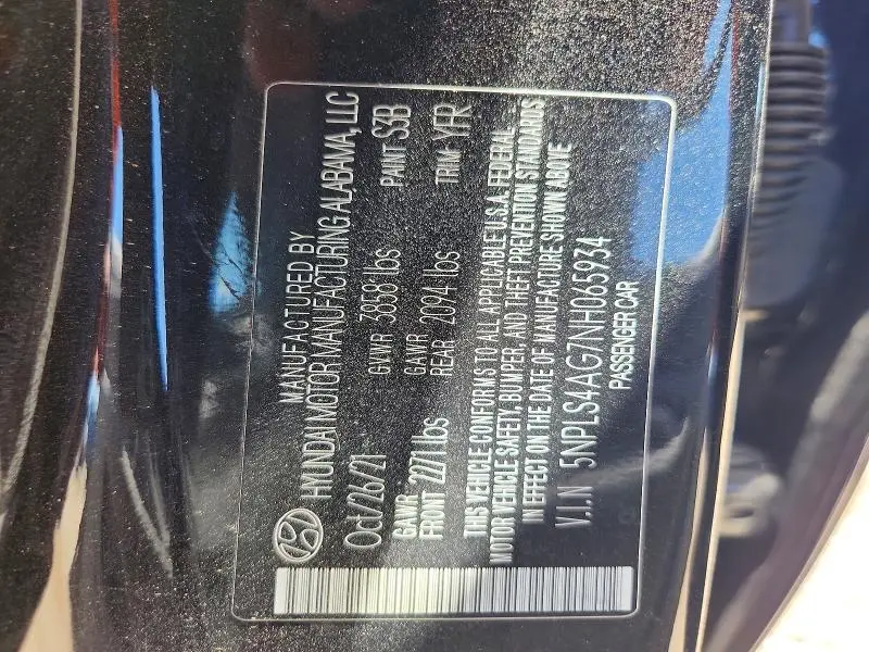 2022 HYUNDAI ELANTRA SEL  