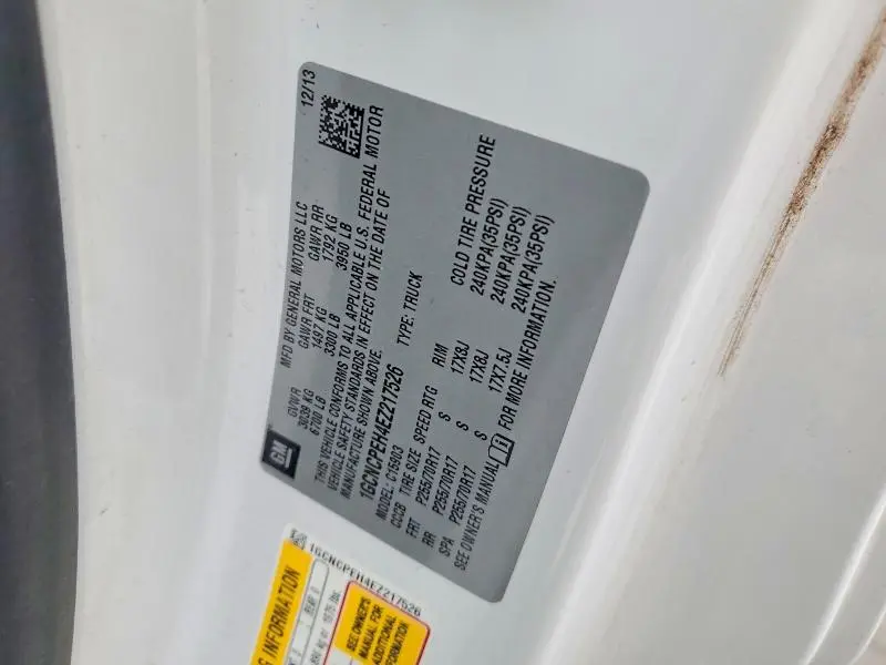 2014 CHEVROLET SILVERADO C1500  