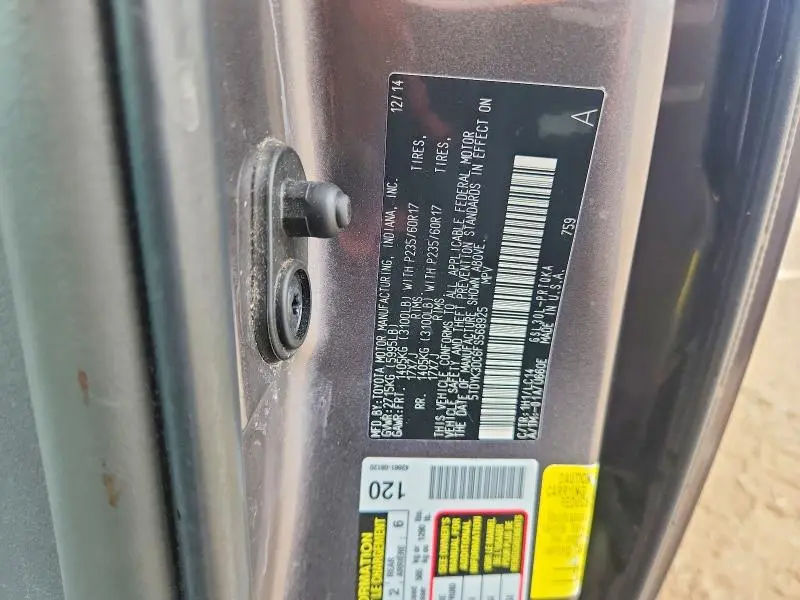 2015 TOYOTA SIENNA XLE PREMIUM 8-PASSENGER  