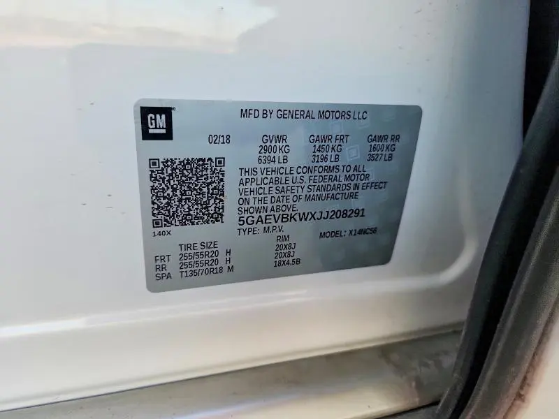 2018 BUICK ENCLAVE PREMIUM  