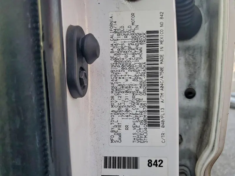 2014 TOYOTA TACOMA PRERUNNER V6  