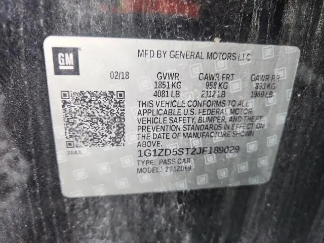 2018 CHEVROLET MALIBU LT  