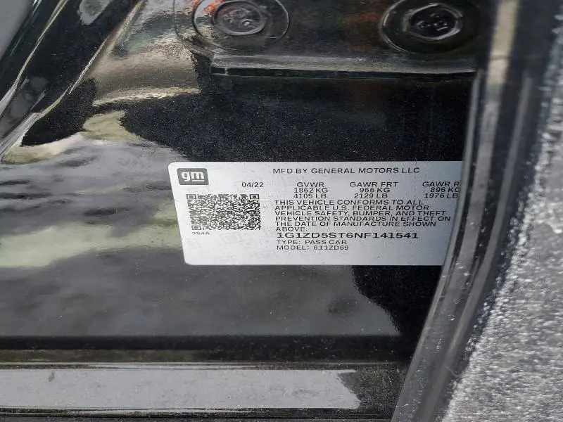 2022 CHEVROLET MALIBU LT  