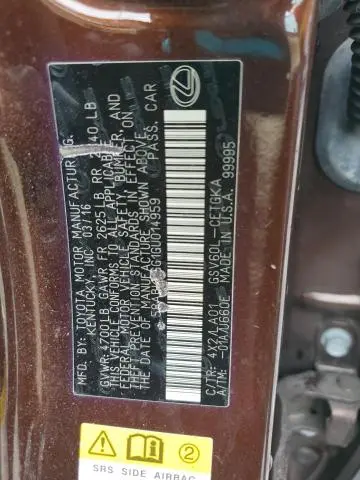 2016 LEXUS ES 350  