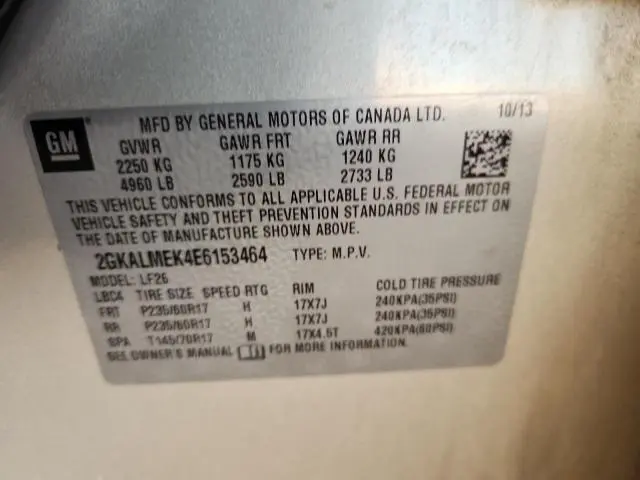 2014 GMC TERRAIN SLE  