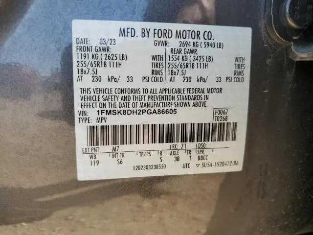 2023 FORD EXPLORER XLT  