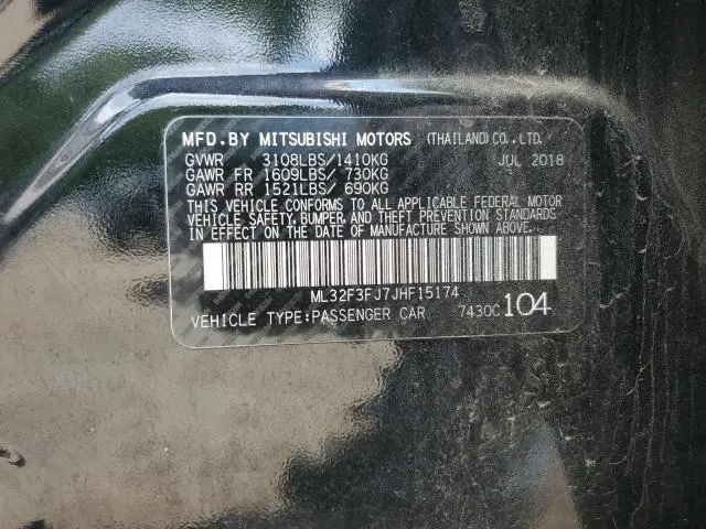 2018 MITSUBISHI MIRAGE G4 ES  