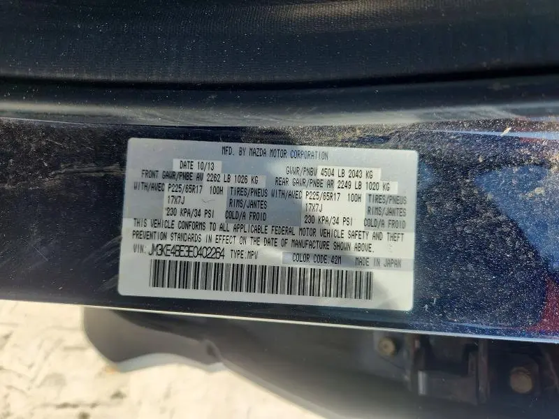 2014 MAZDA CX-5 SPORT  