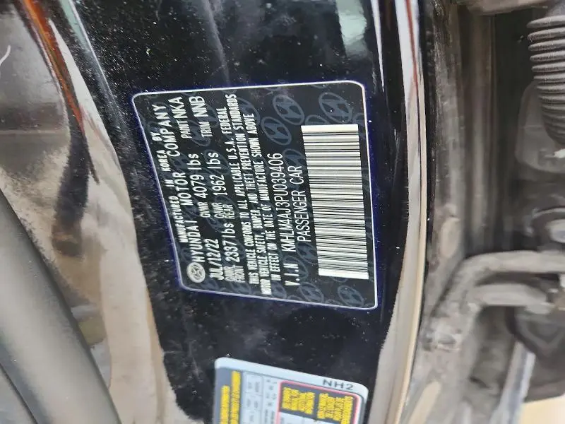 2023 HYUNDAI ELANTRA HYBRID 4D SEDAN BLUE