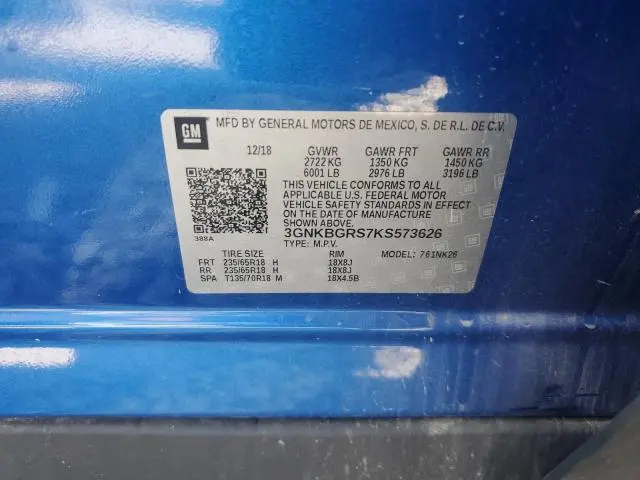 2019 CHEVROLET BLAZER 2LT  