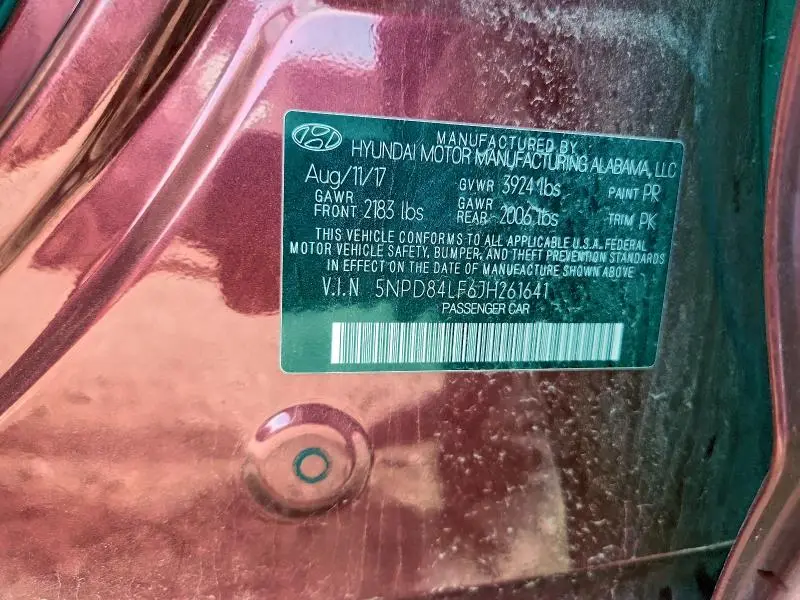 2018 HYUNDAI ELANTRA SEL  