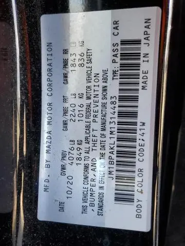 2021 MAZDA 3 SELECT  
