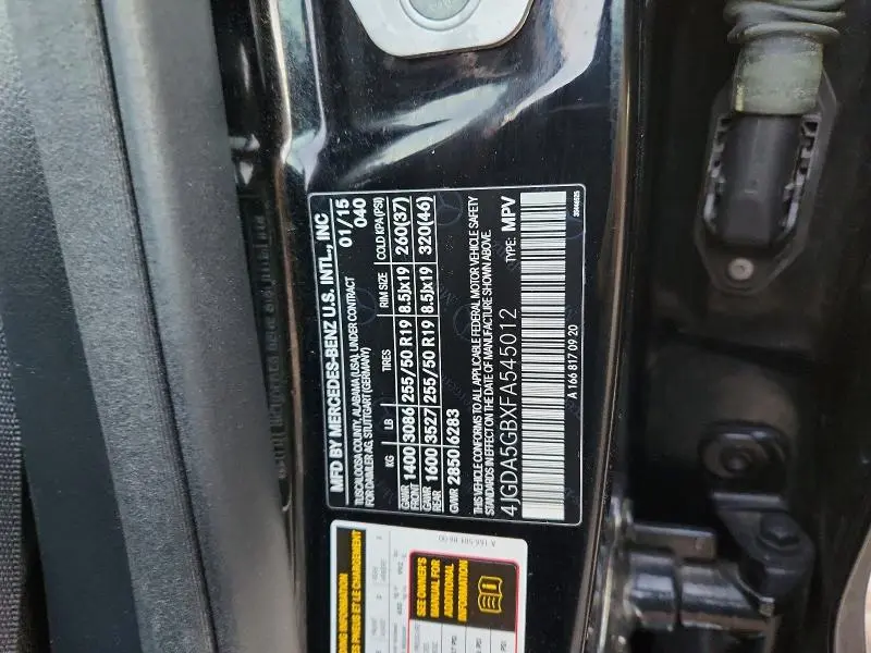 2015 MERCEDES-BENZ ML 400 4MATIC  