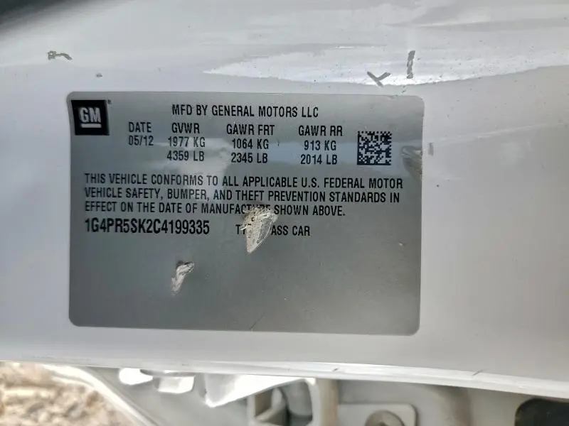 2012 BUICK VERANO CONVENIENCE  