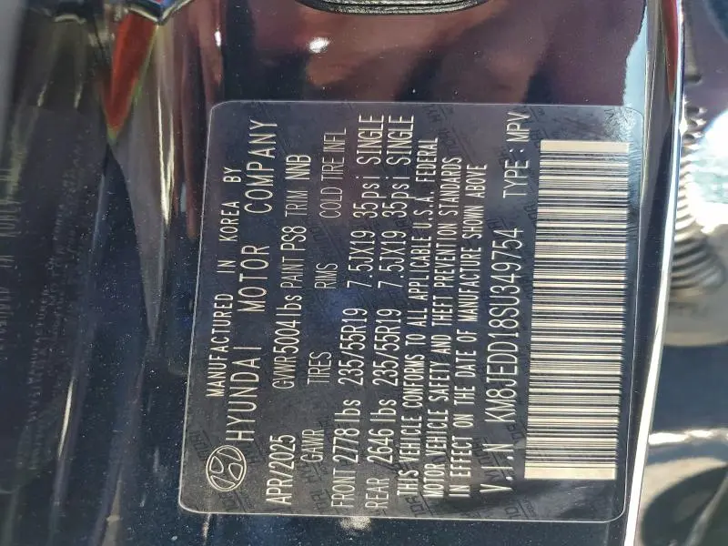 2025 HYUNDAI TUCSON LIMITED  