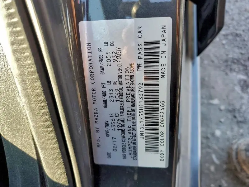 2017 MAZDA 6 GRAND TOURING  