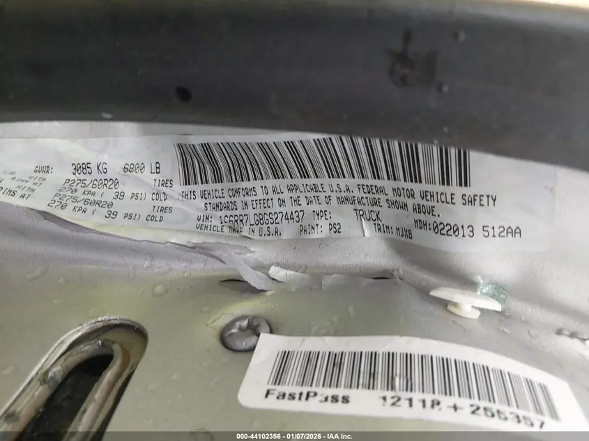 2016 RAM 1500 OUTDOORSMAN